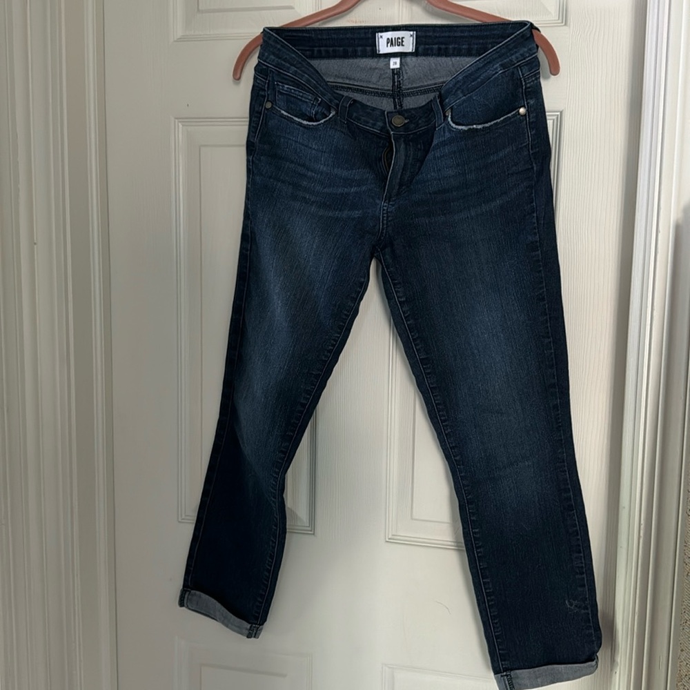 Paige jeans with up turned cuff size 28